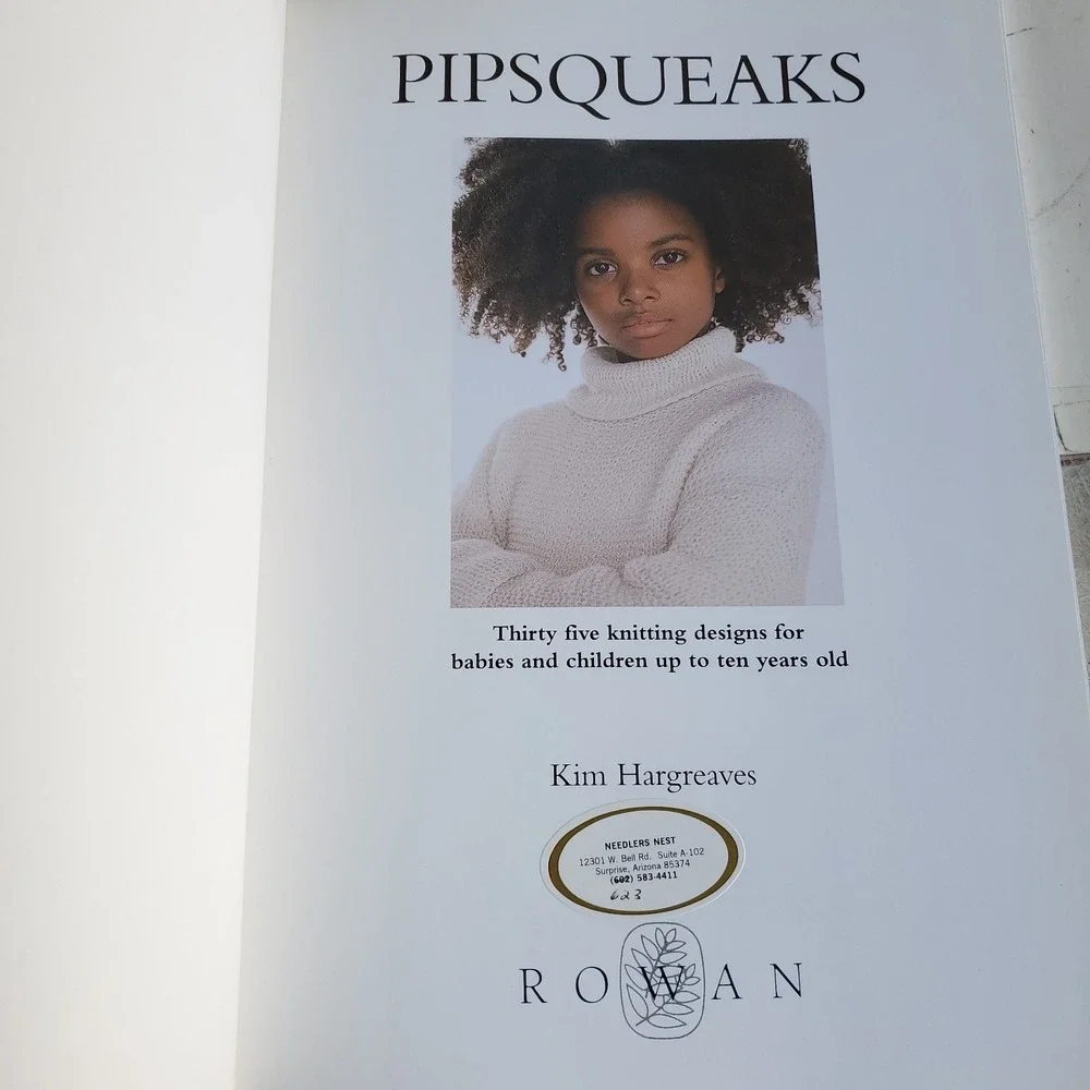 Rowan PIPSQUEAKS 2000 Knit pattern book Newborn VTG Lot of 6 Paintbox Patchwork